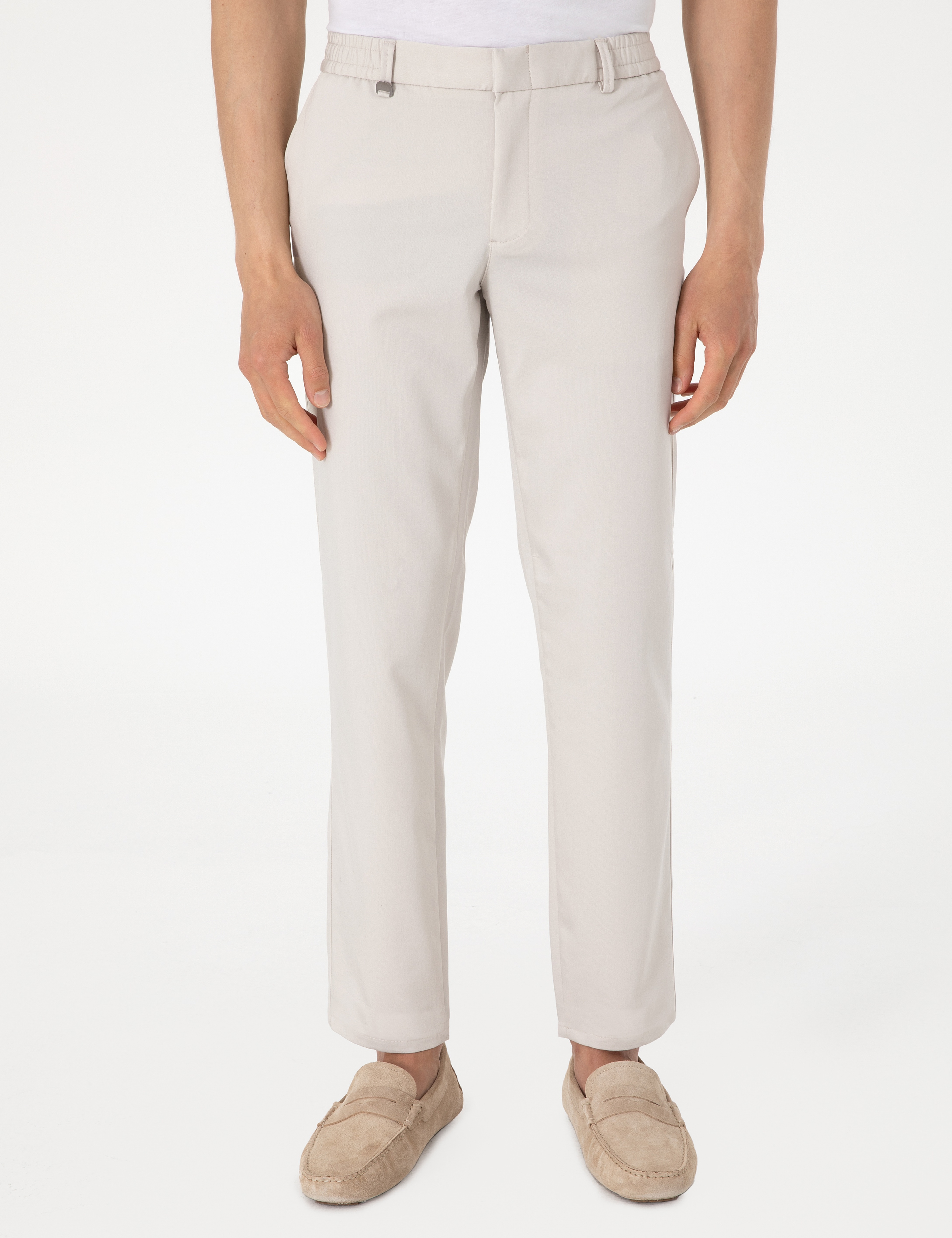 Bej Ex. Slim Fit Kumaş Pantolon - Image 2