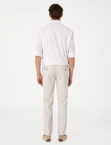 Bej Ex. Slim Fit Kumaş Pantolon