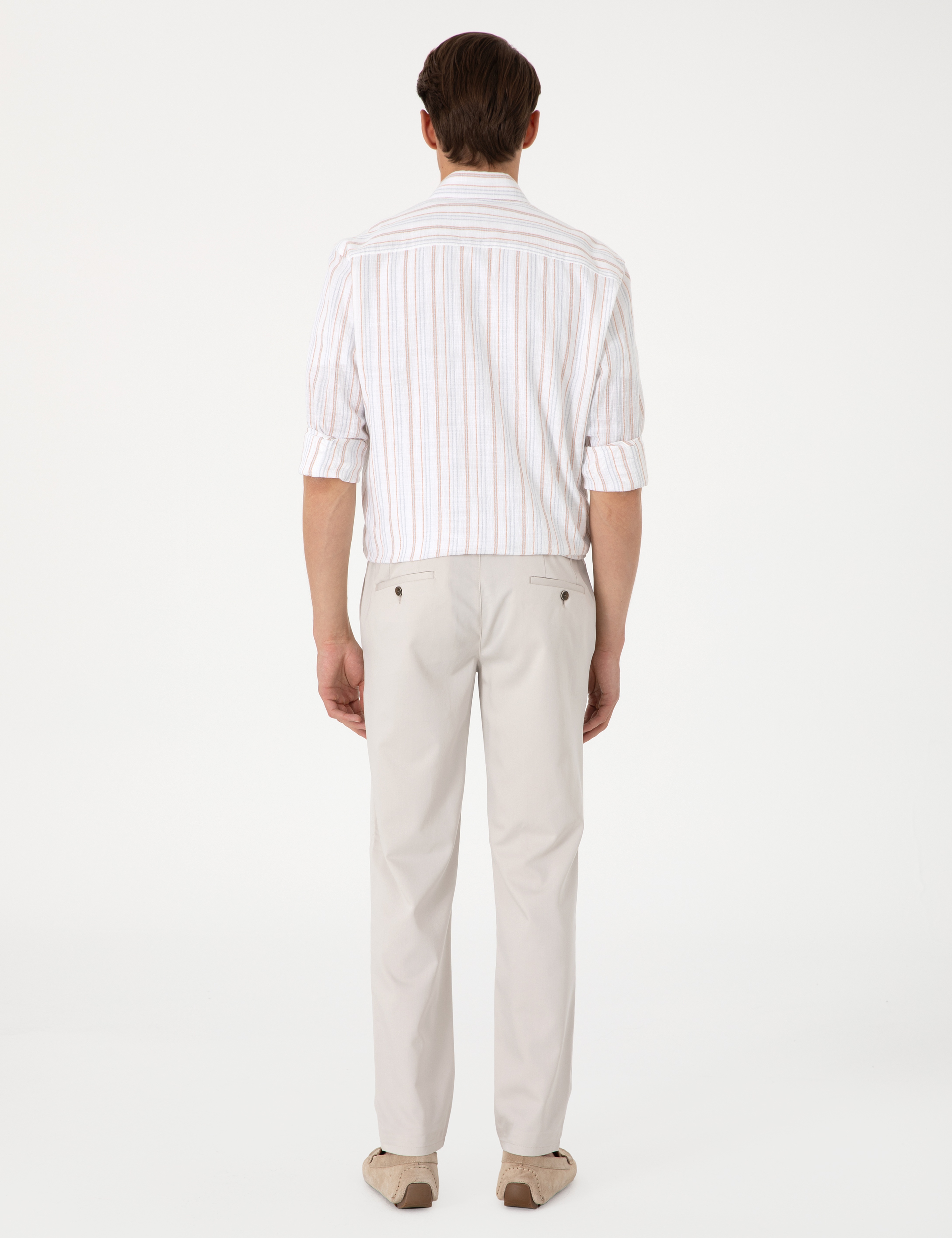 Bej Ex. Slim Fit Kumaş Pantolon