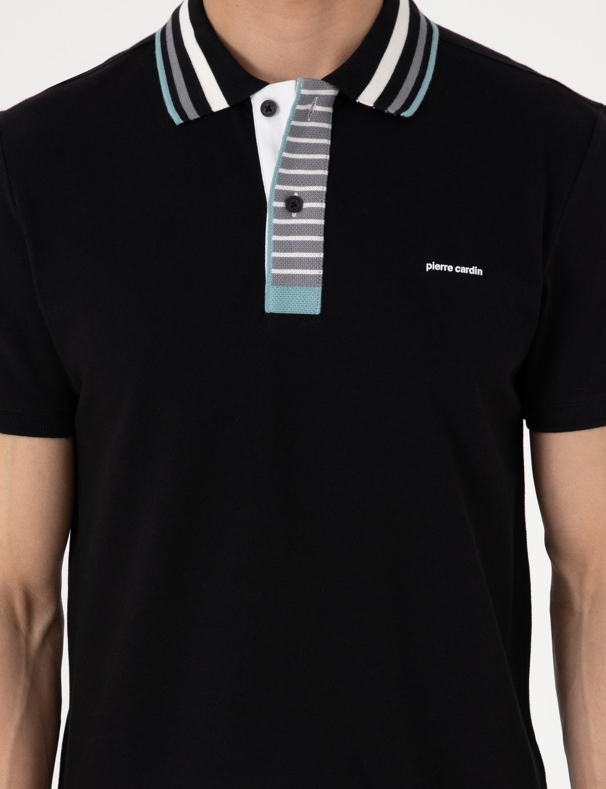 Siyah Slim Fit Tişört - 50304013016