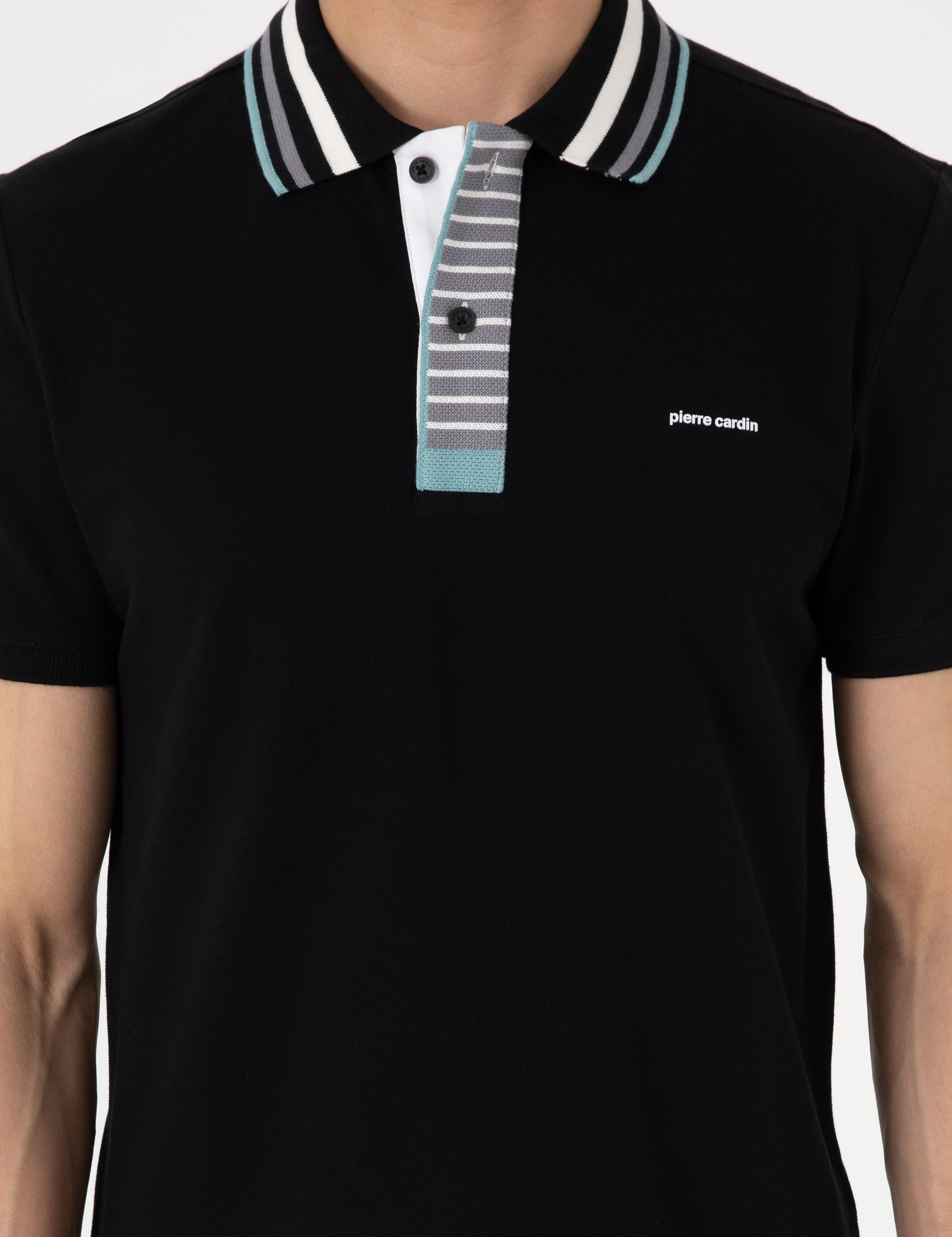 Siyah Slim Fit Tişört - Image 6