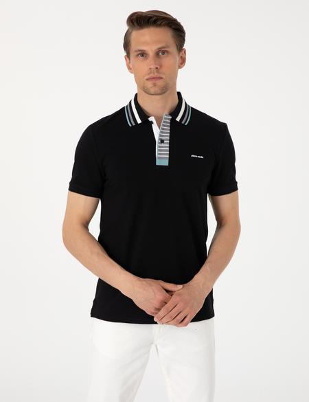 Siyah Slim Fit Tişört - 50304013016