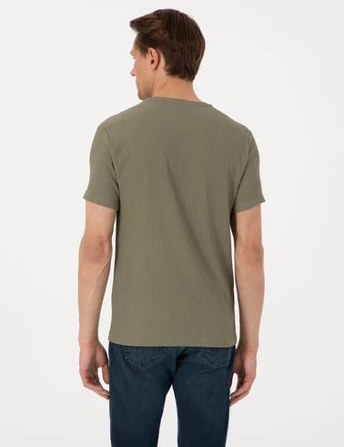 Haki Slim Fit Tişört