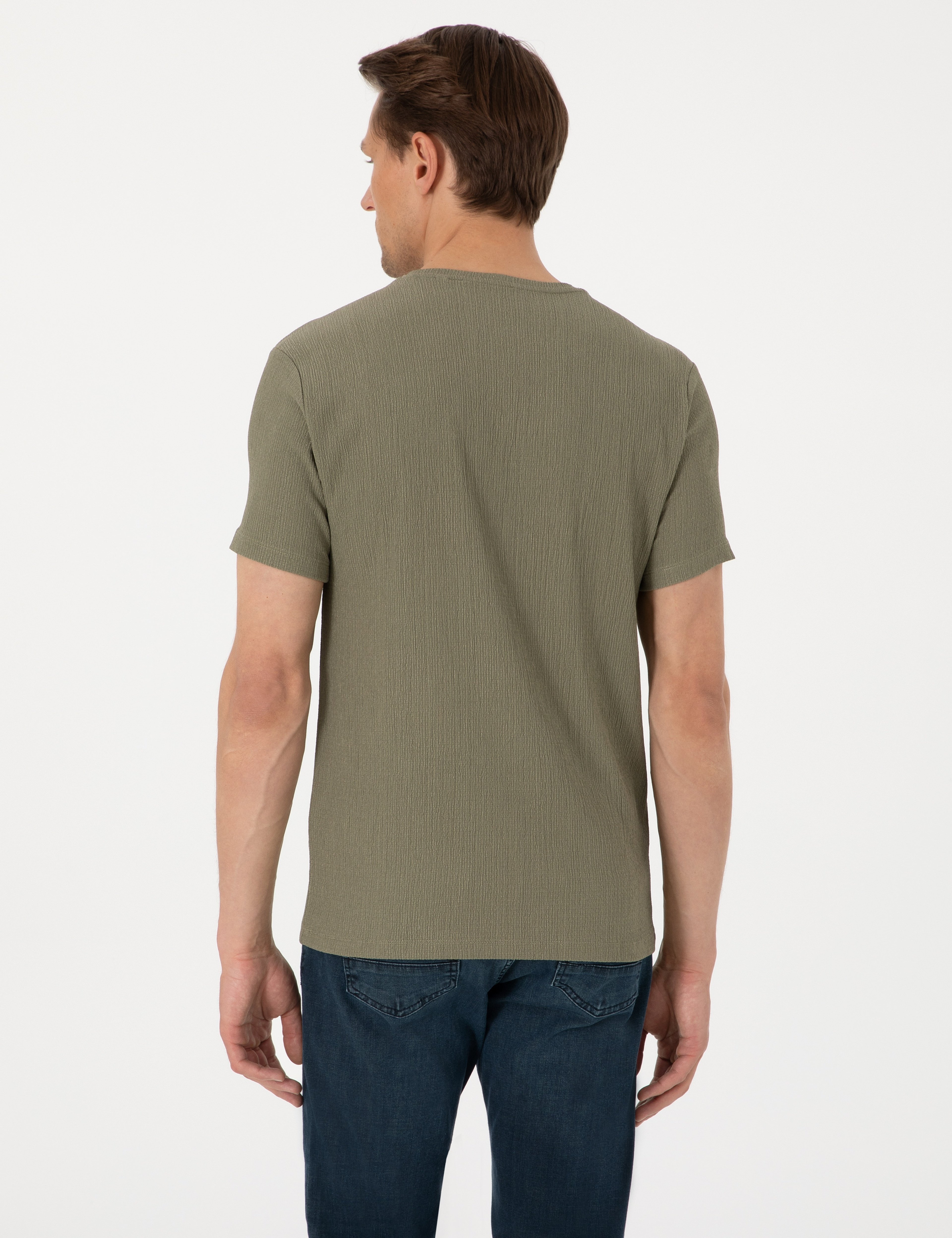 Haki Slim Fit Tişört
