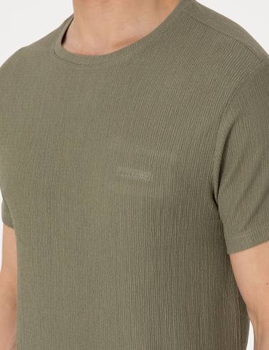Haki Slim Fit Tişört