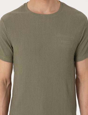 Haki Slim Fit Tişört