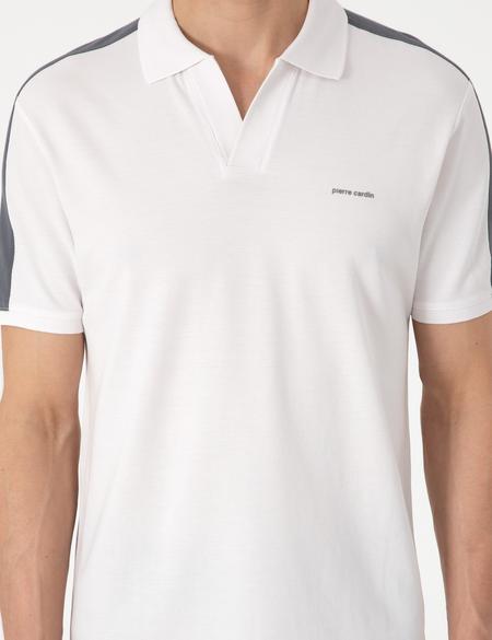 Koyu Gri Kol Detaylı Slim Fit Polo Yaka Tişört - 50307520010