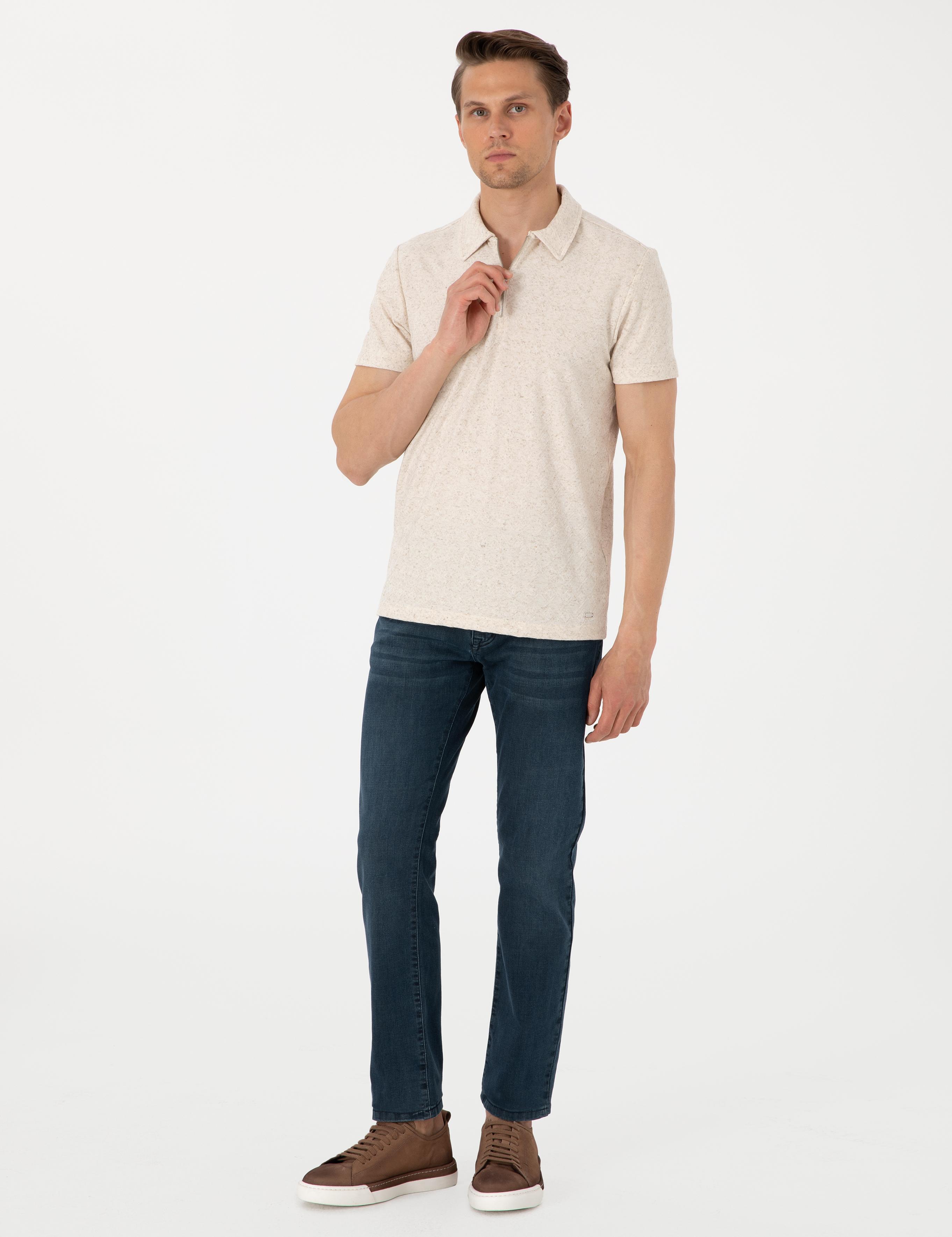 Bej Slim Fit Tişört