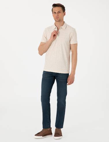 Bej Slim Fit Tişört