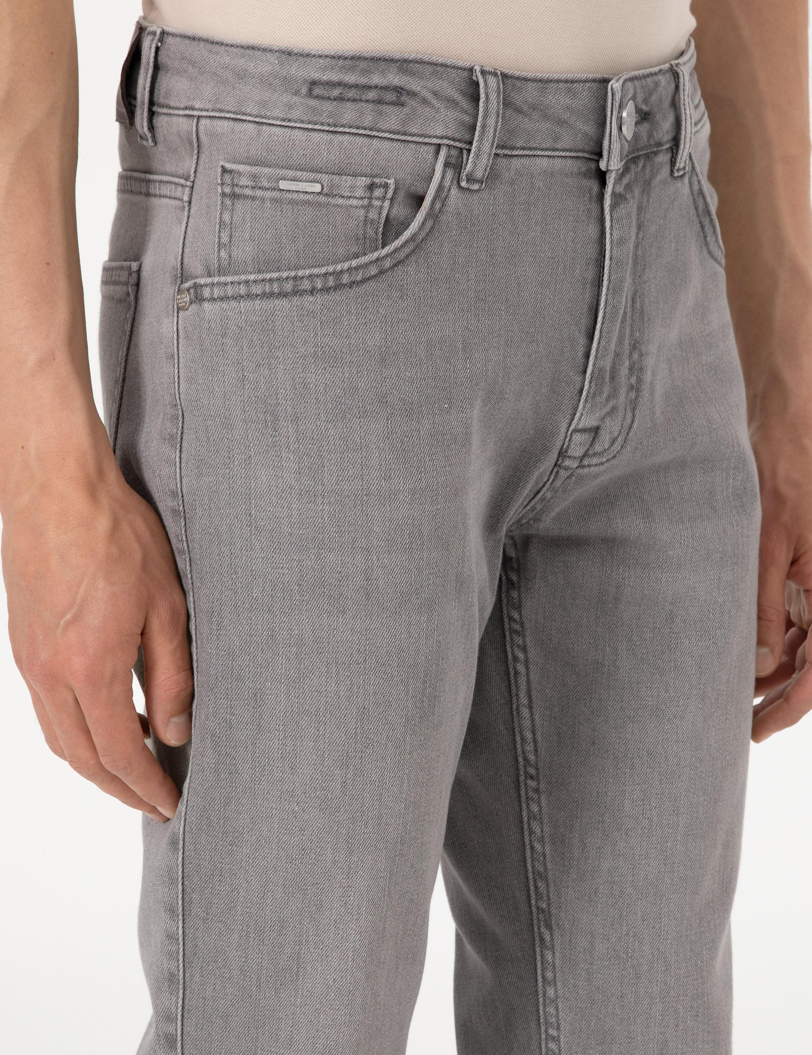 Gri Slim Fit Jean Pantolon