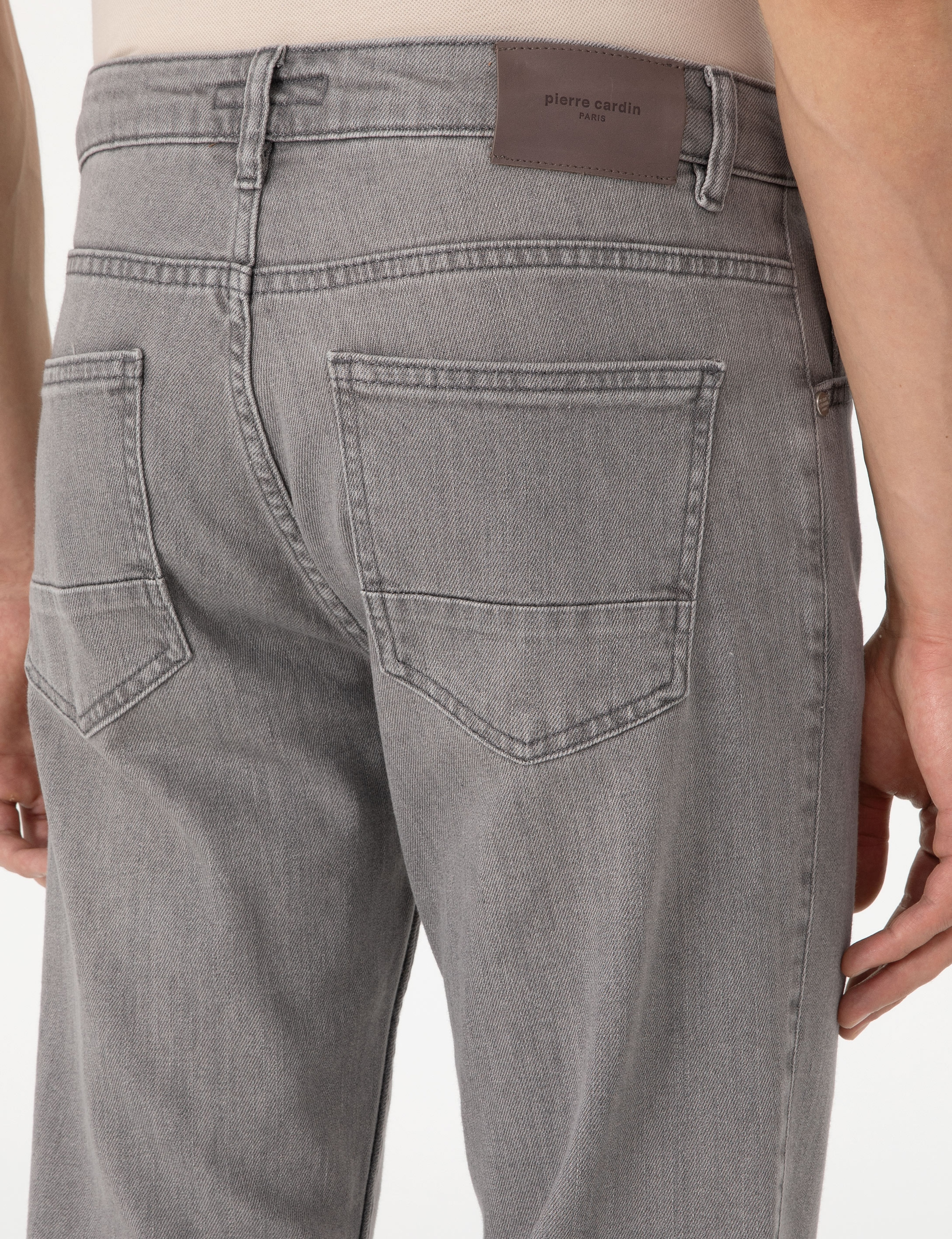 Gri Slim Fit Jean Pantolon