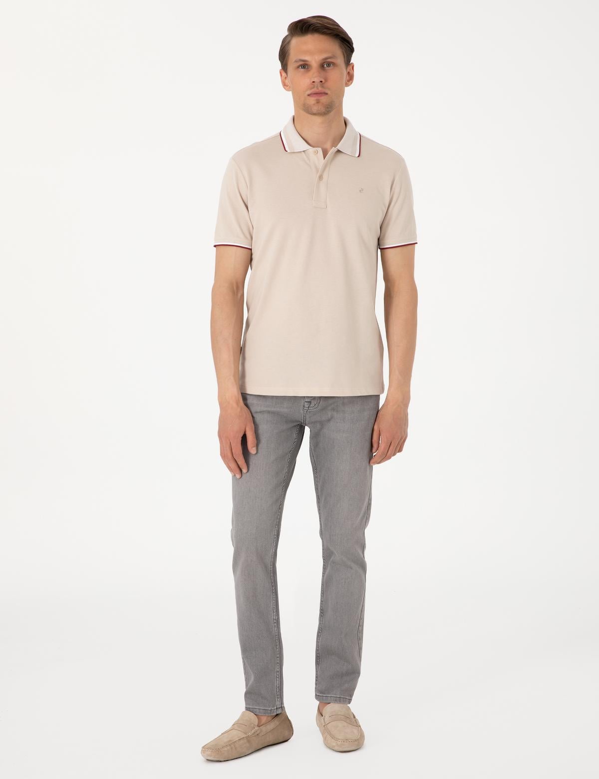 Gri Slim Fit Jean Pantolon