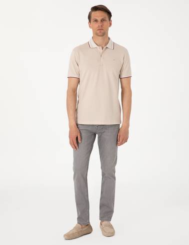 Gri Slim Fit Jean Pantolon
