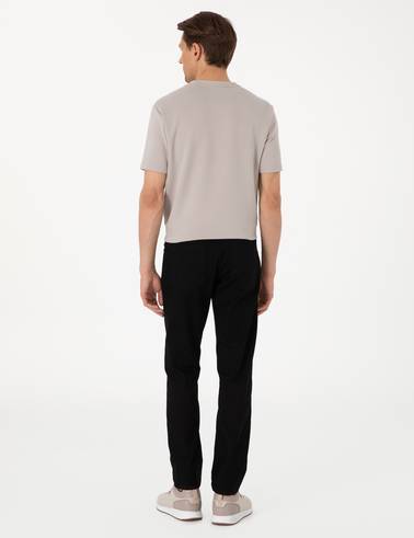 Siyah Straight Fit Jean Pantolon