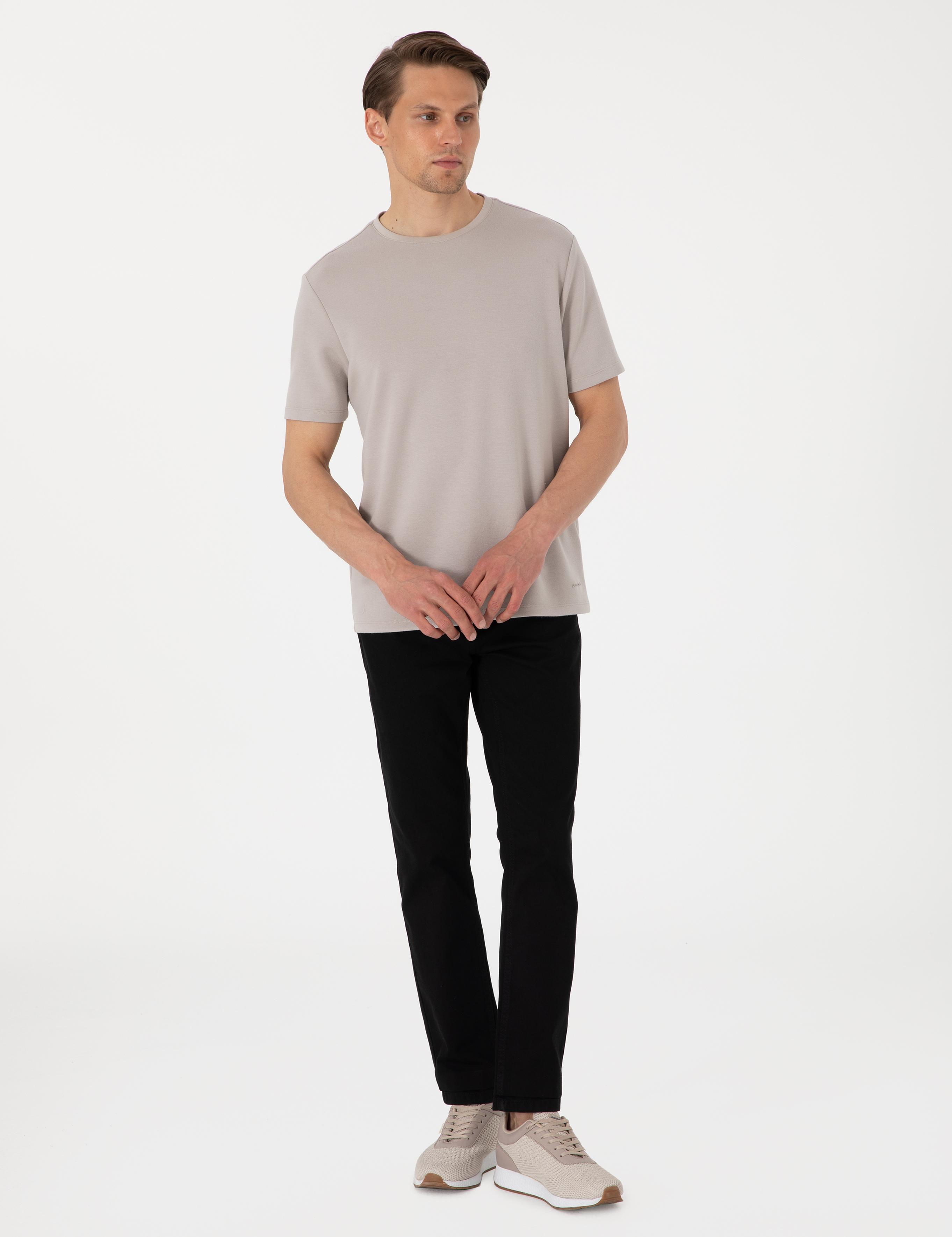 Siyah Straight Fit Jean Pantolon