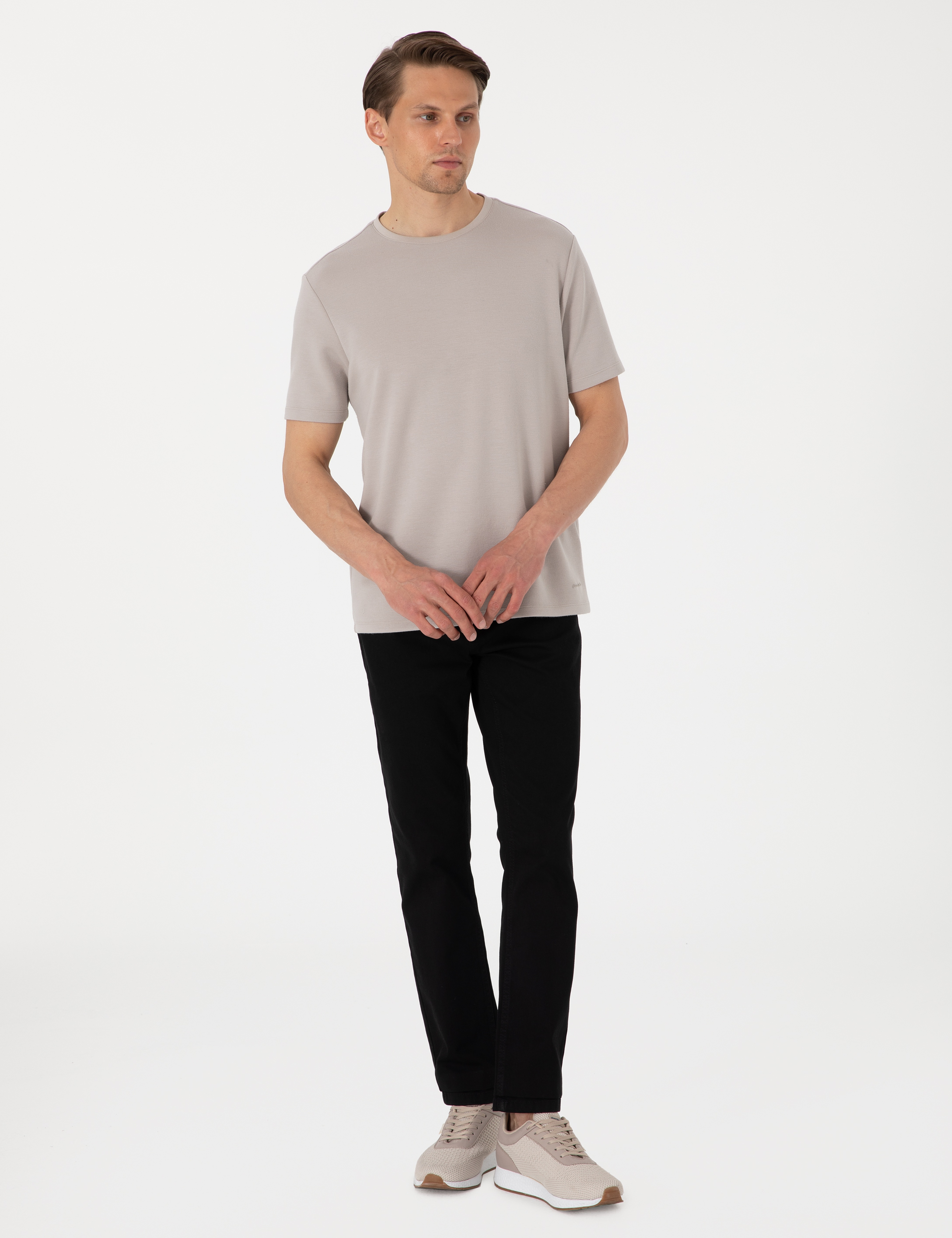 Siyah Straight Fit Jean Pantolon