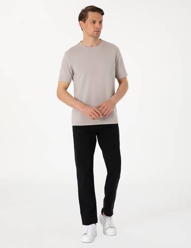 Antrasit Straight Fit Jean Pantolon