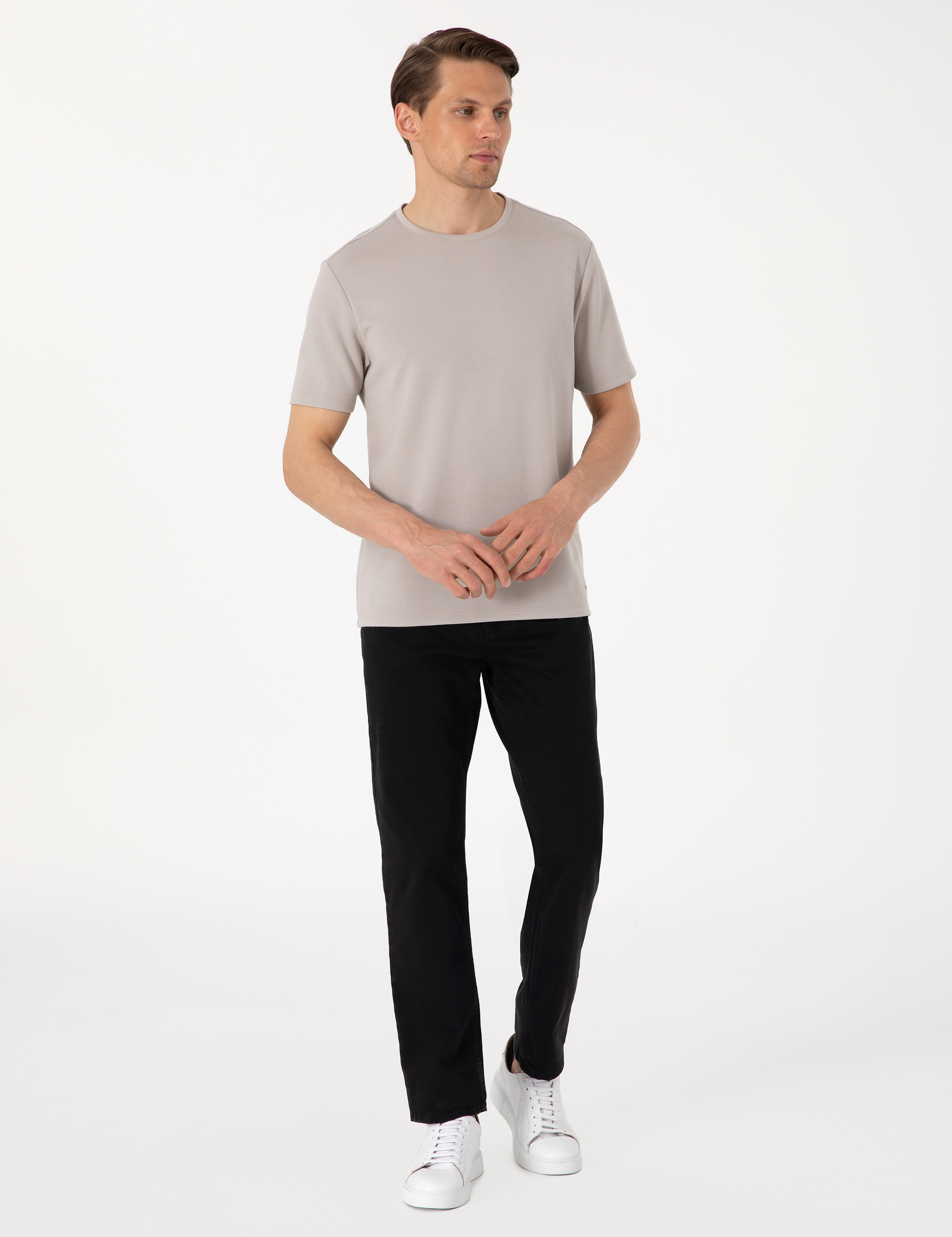 Antrasit Straight Fit Jean Pantolon - Image 3