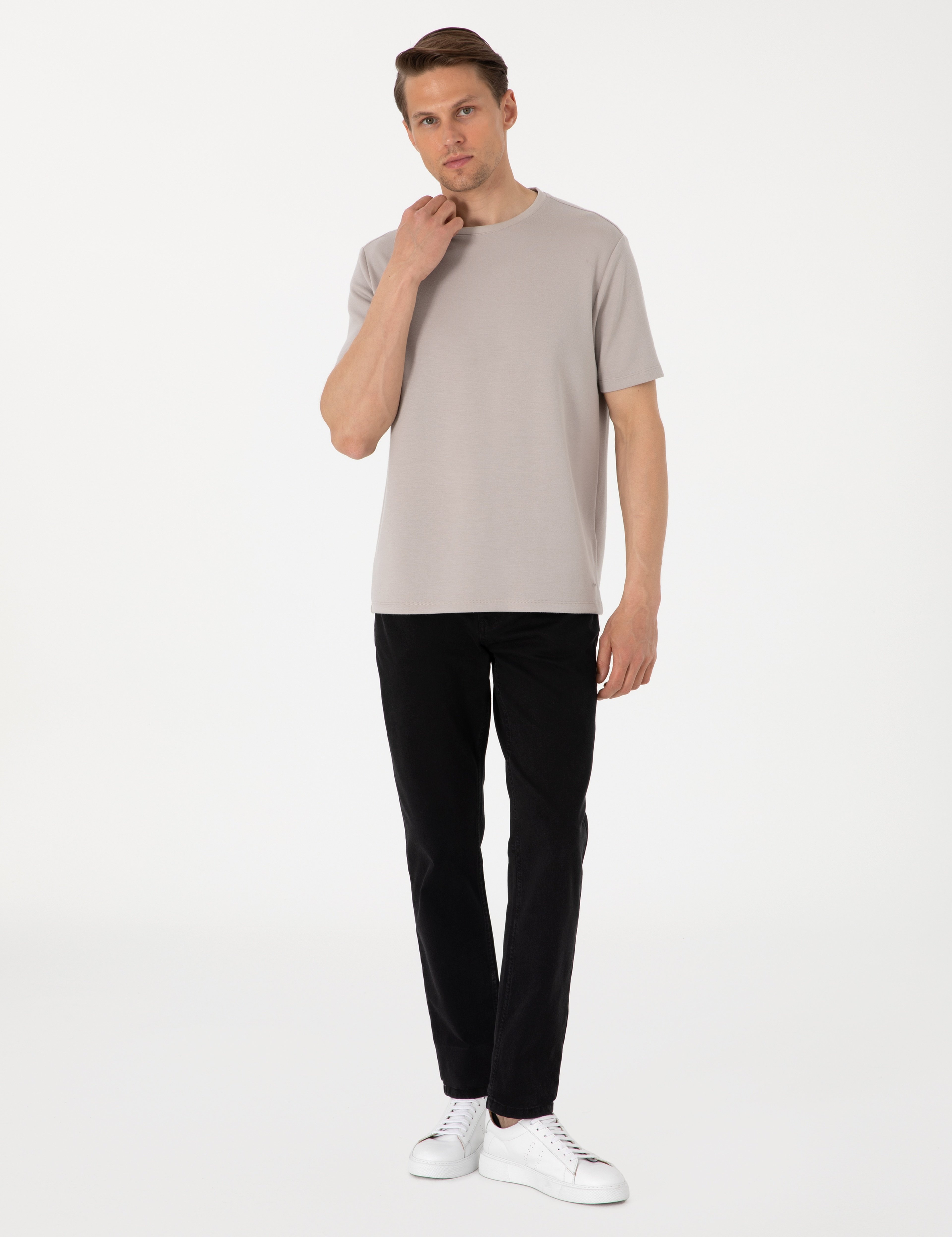 Antrasit Straight Fit Jean Pantolon