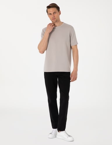 Antrasit Straight Fit Jean Pantolon