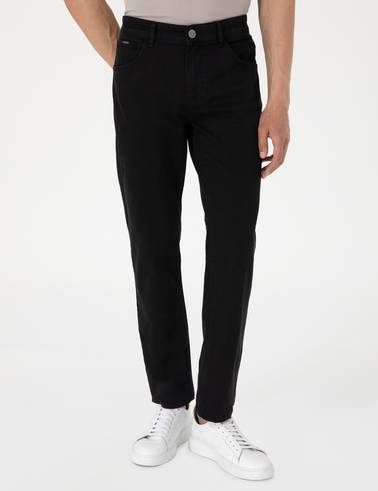 Antrasit Straight Fit Jean Pantolon