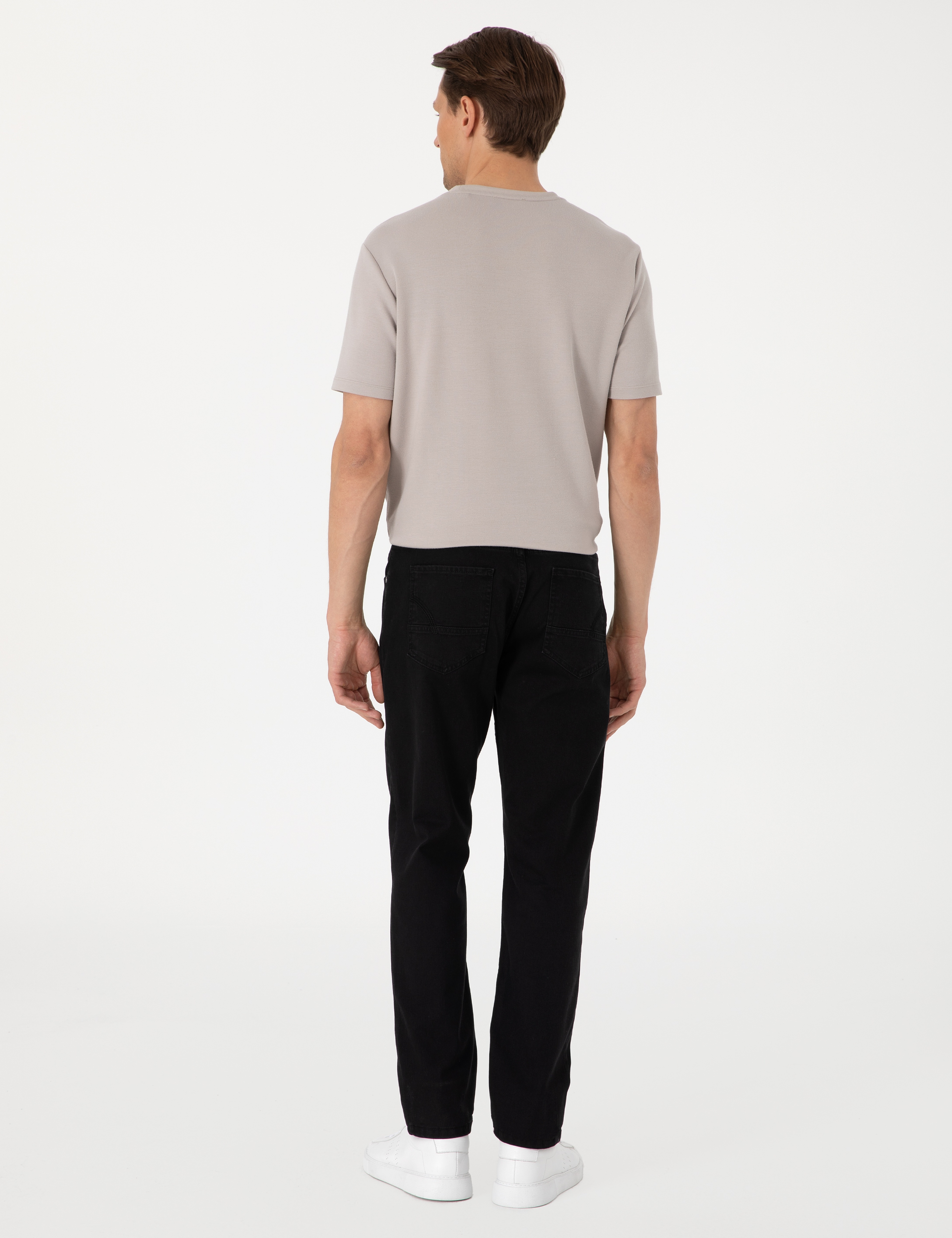 Antrasit Straight Fit Jean Pantolon - Image 4