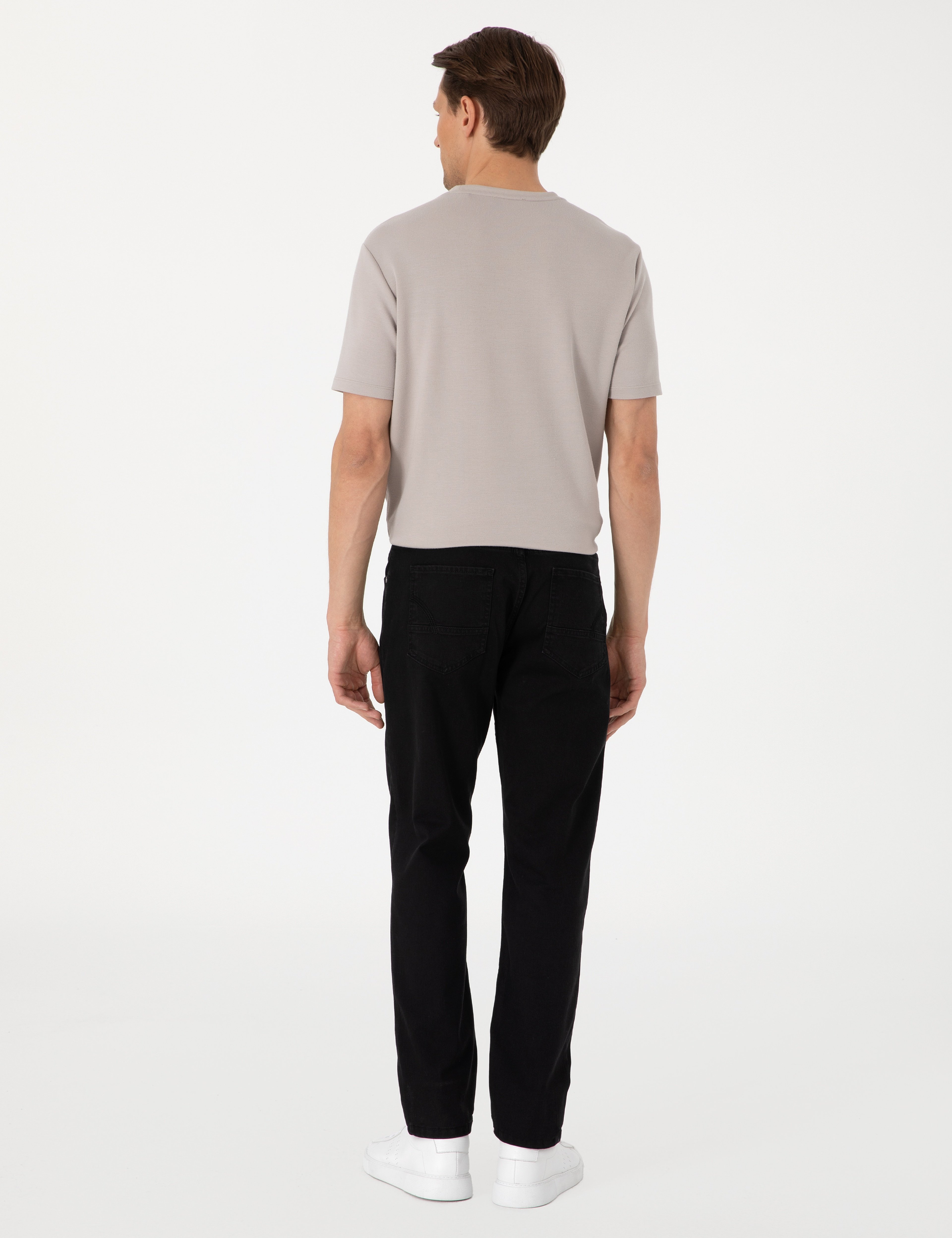 Antrasit Straight Fit Jean Pantolon