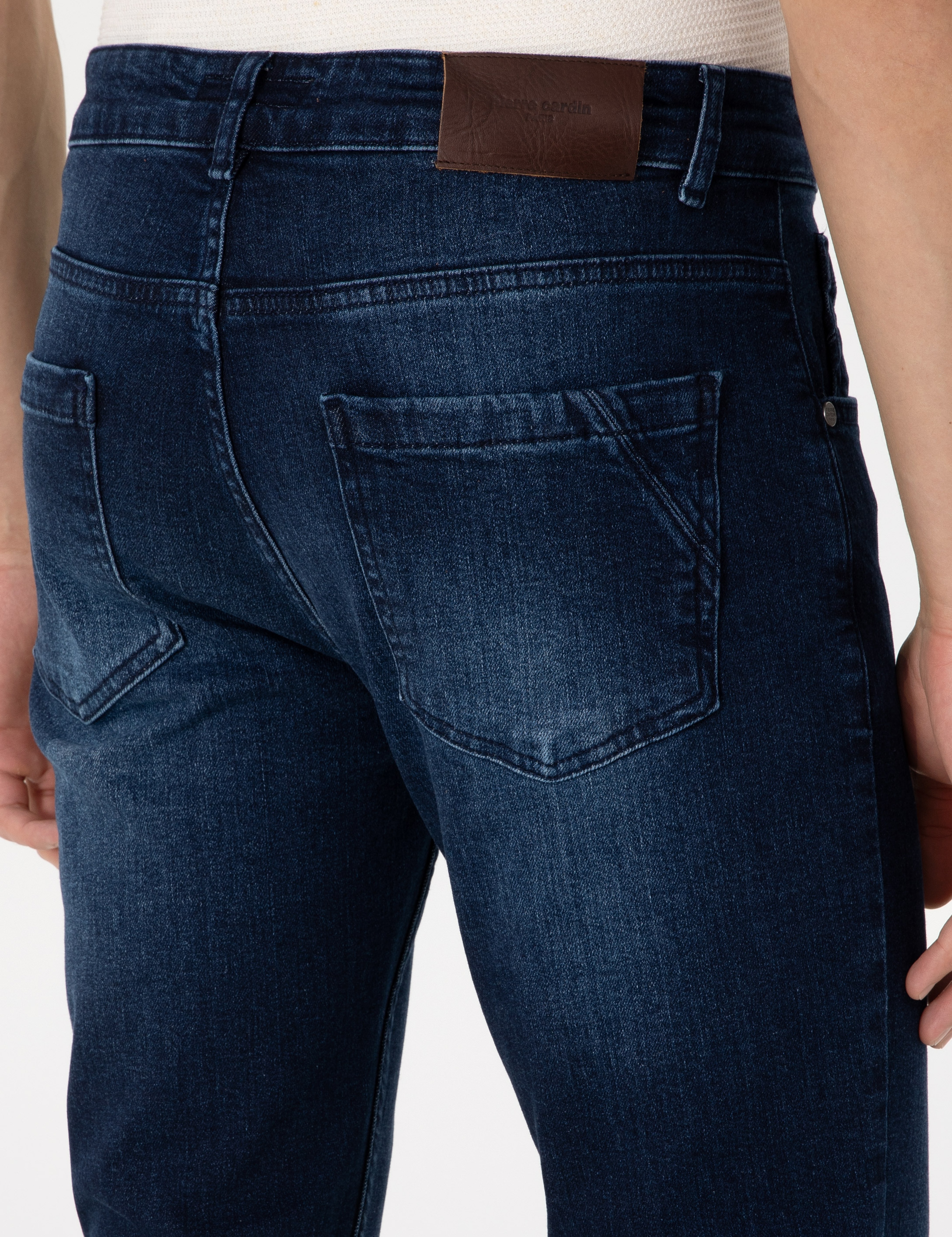 Lacivert Slim Fit Jean Pantolon - Image 6