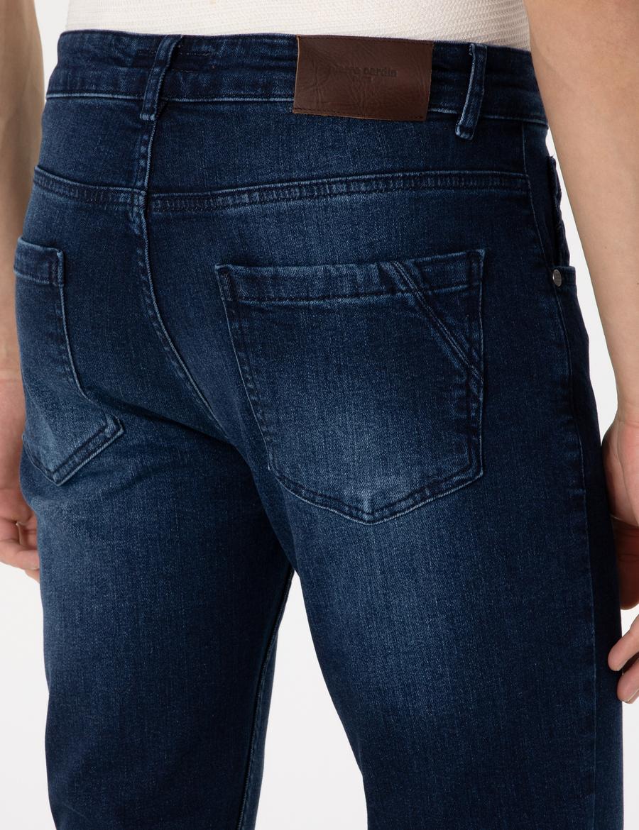 Lacivert Slim Fit Jean Pantolon