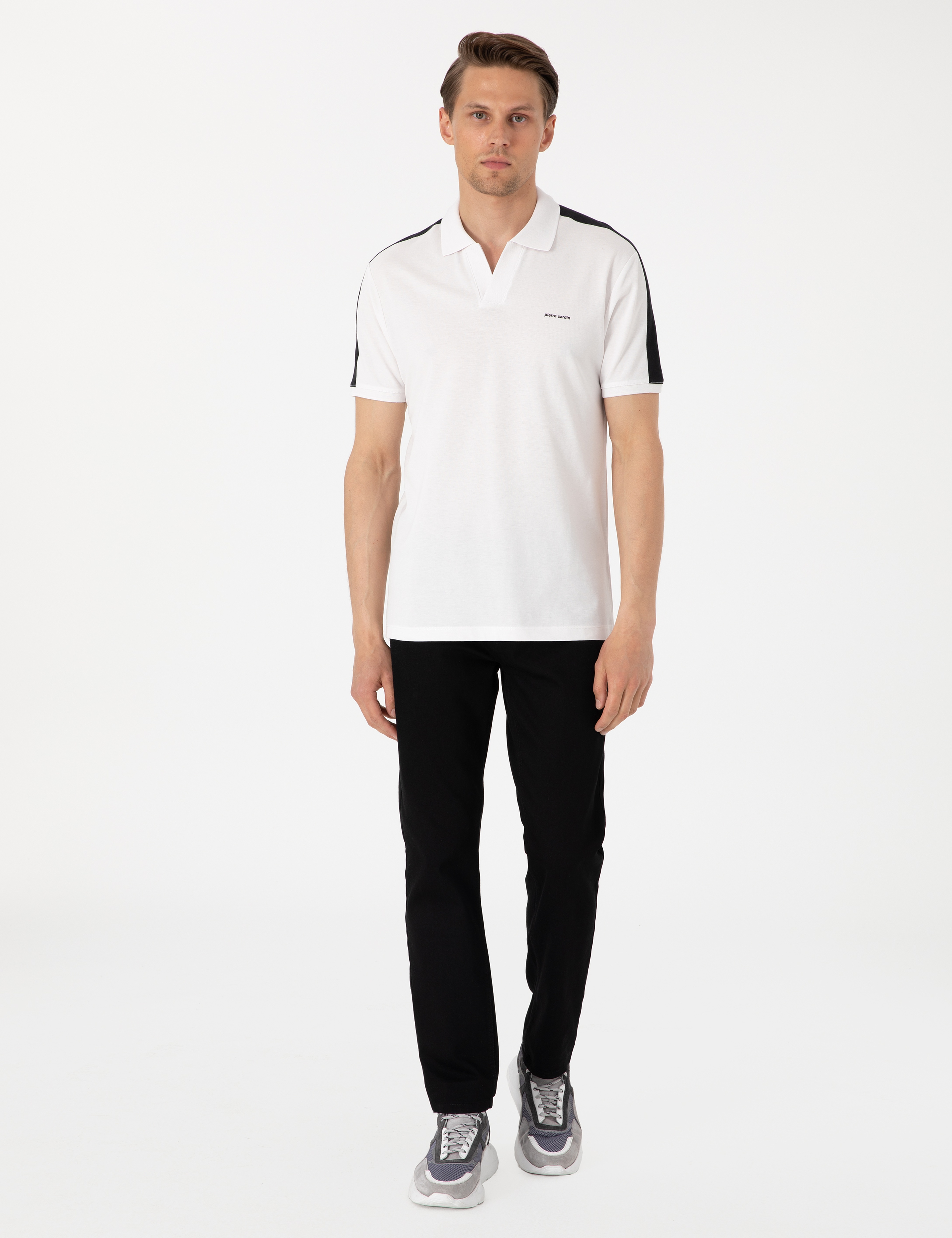 Antrasit Slim Fit Jean Pantolon - Image 1