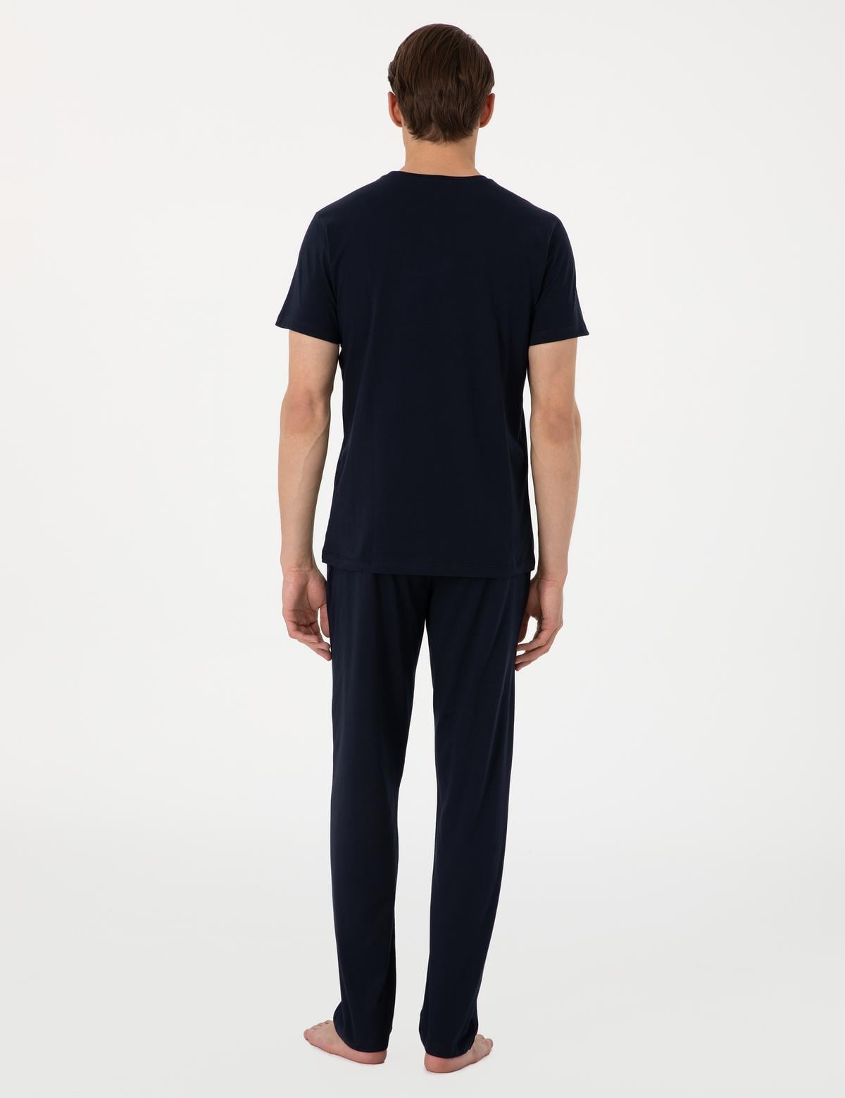 Lacivert Kısakol Pijama Takımı - 50314417002