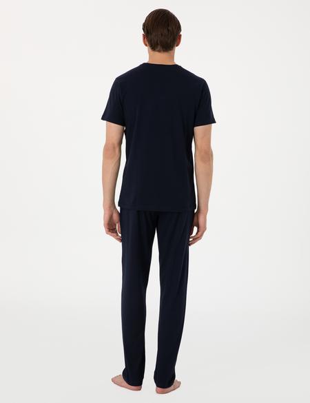 Lacivert Kısakol Pijama Takımı - 50314417002