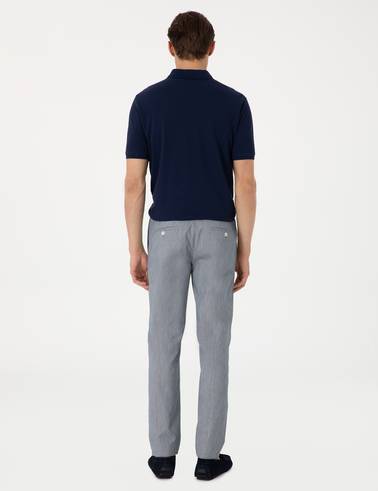 Lacivert Ex. Slim Fit Kumaş Pantolon
