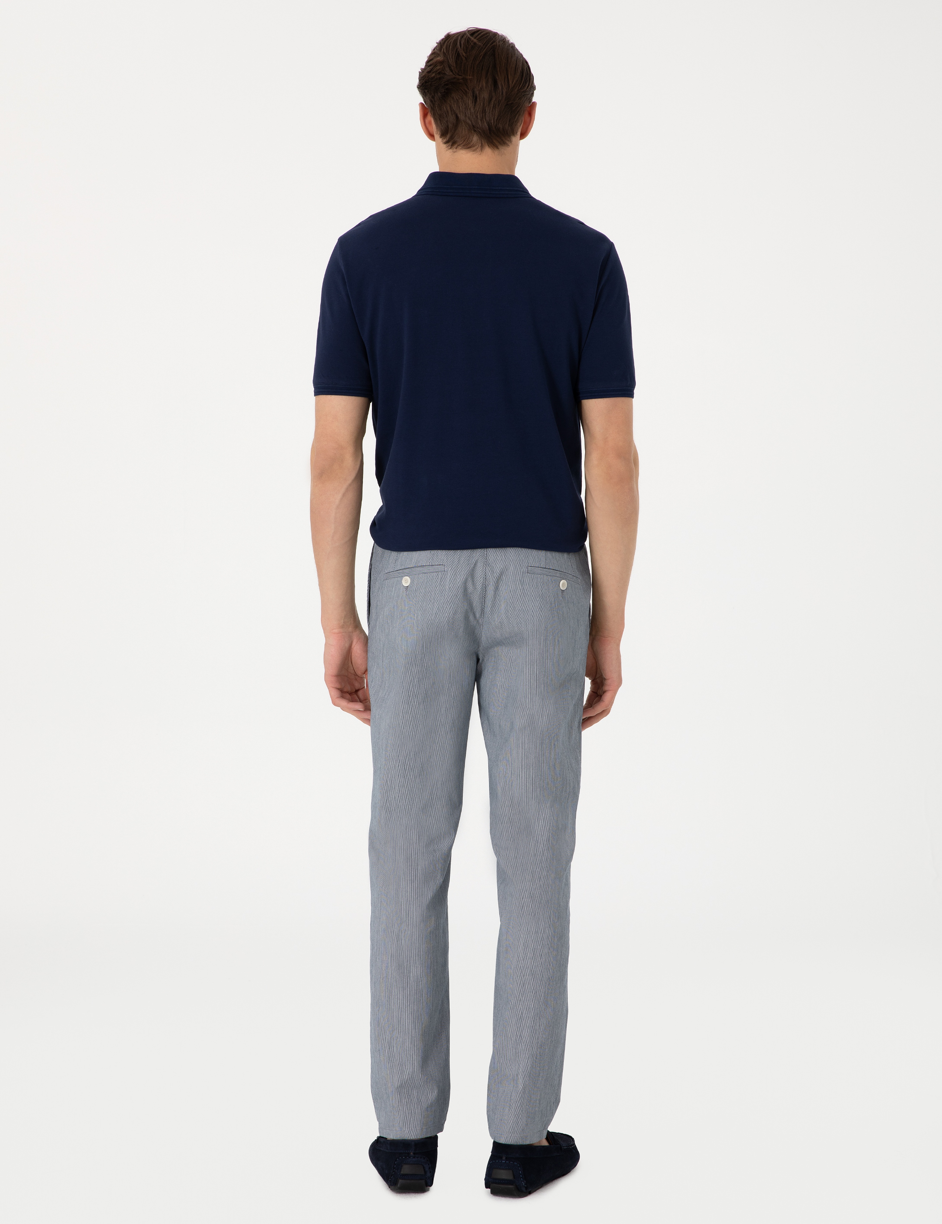 Lacivert Ex. Slim Fit Kumaş Pantolon - Image 4