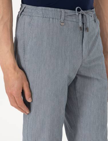 Lacivert Ex. Slim Fit Kumaş Pantolon