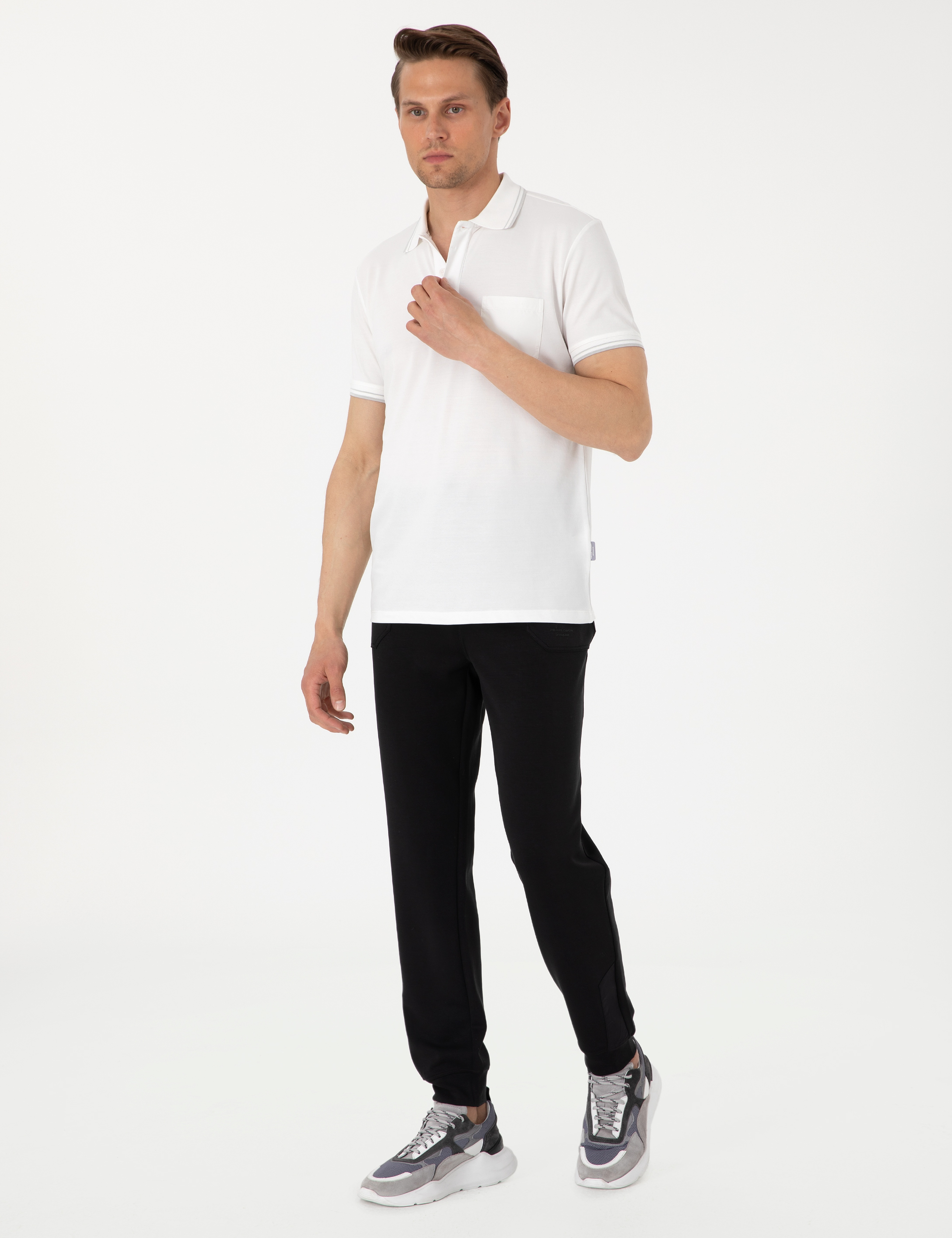 Ekru Ultralight Kumaş Slim Fit Polo Yaka Tişört