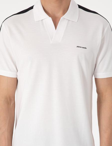 Siyah Kol Detaylı Slim Fit Polo Yaka Tişört - 50307520024