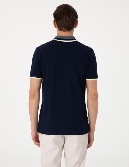 Lacivert Slim Fit Polo Yaka Tişört - 50310203047
