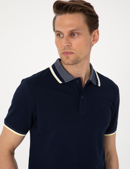 Lacivert Slim Fit Polo Yaka Tişört - 50310203047