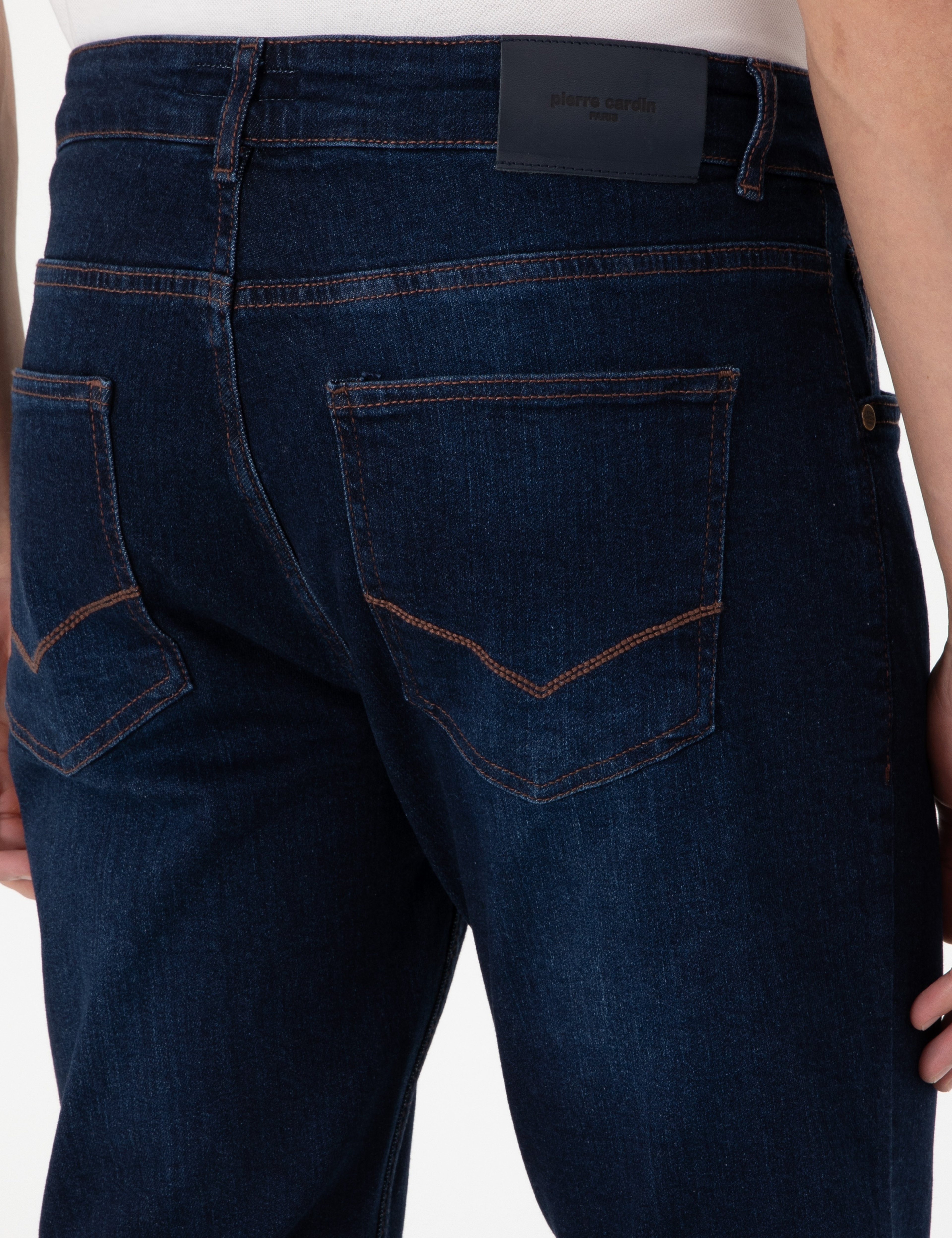 Koyu Lacivert Slim Fit Jean Pantolon - Image 6