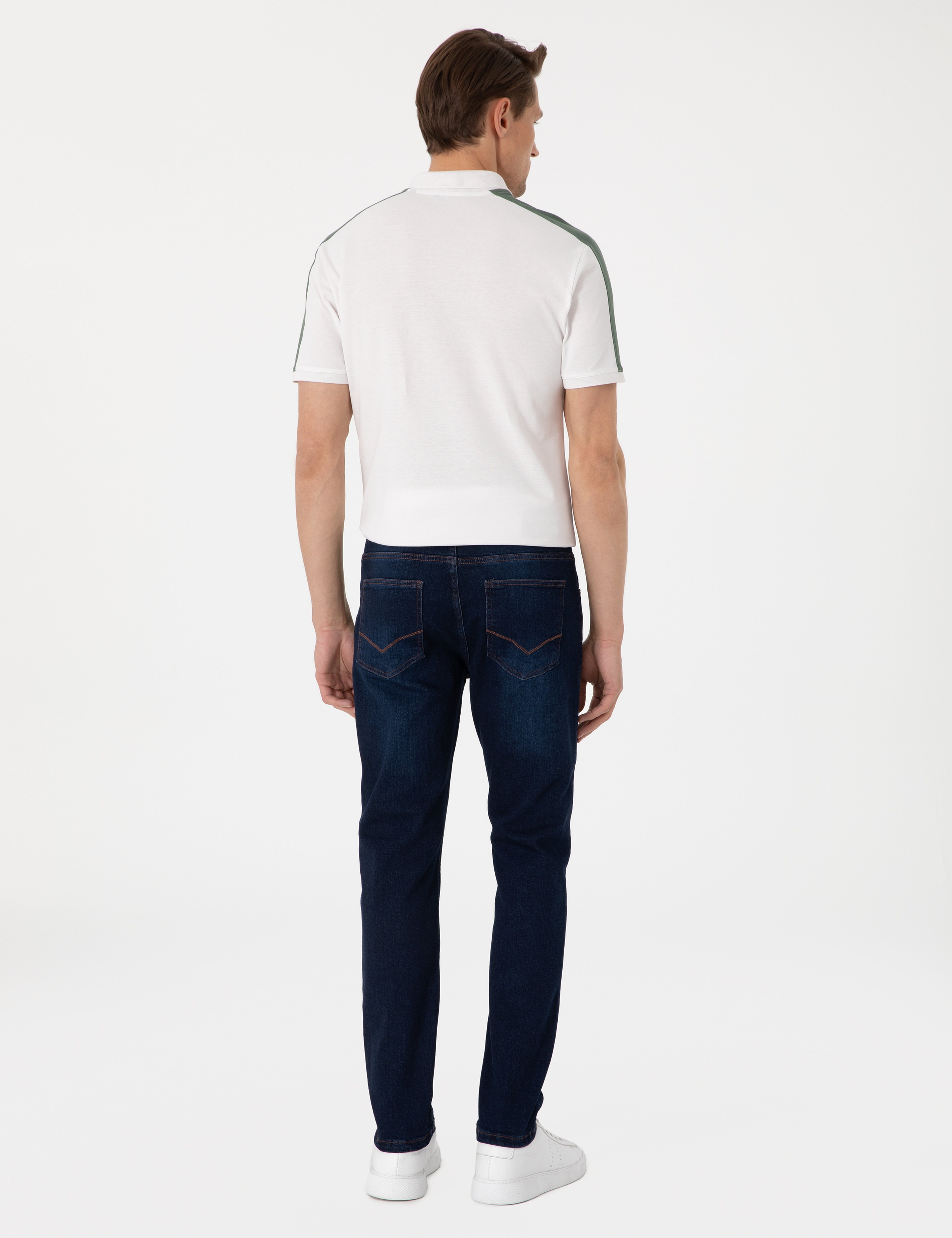 Koyu Lacivert Slim Fit Jean Pantolon - Image 4