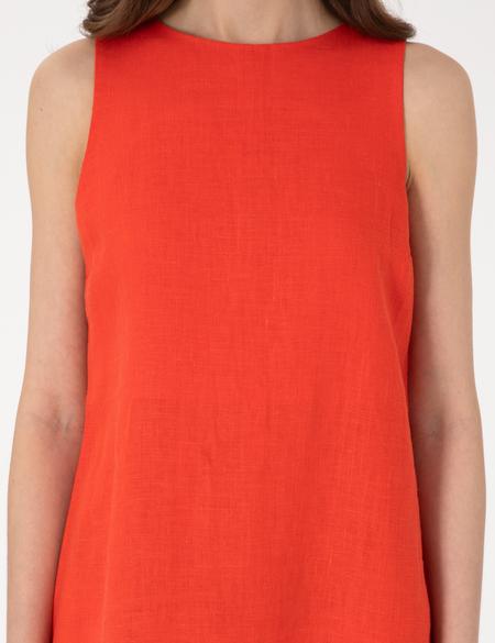 Kırmızı Regular Fit Dokuma Elbise - 50309406002