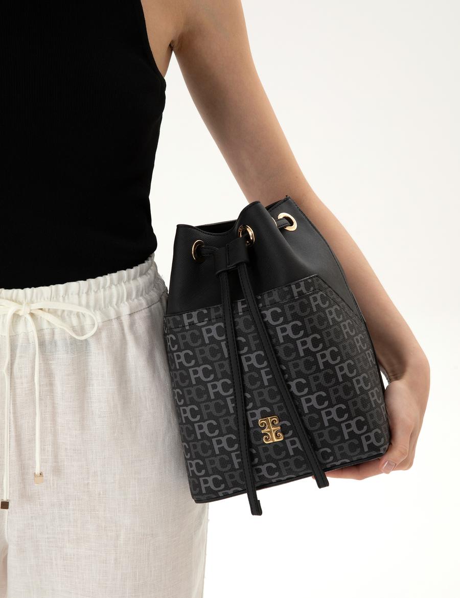 Siyah Büzgülü Çanta