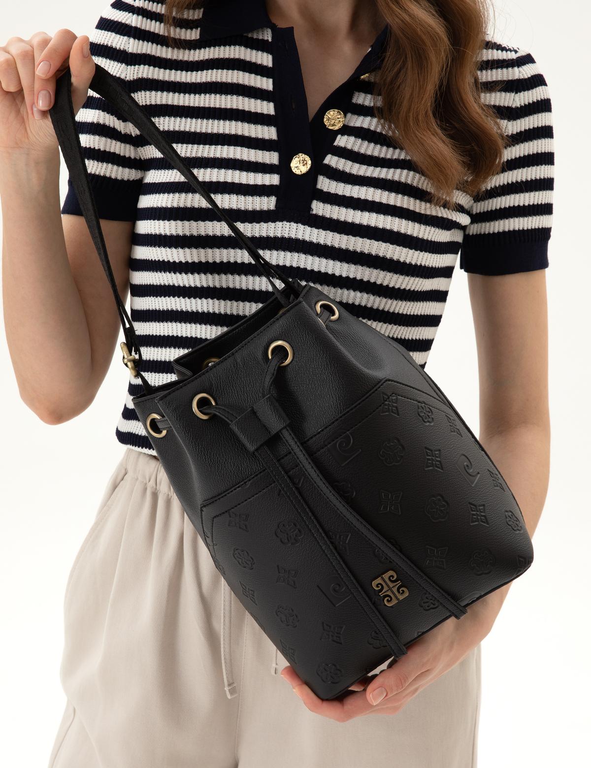 Siyah Büzgülü Çanta - 50318431001