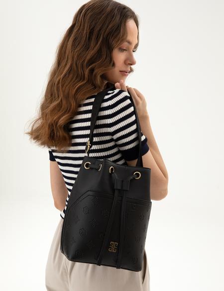 Siyah Büzgülü Çanta - 50318431001