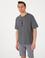 Antrasit Comfort Fit Bisiklet Yaka Tişört