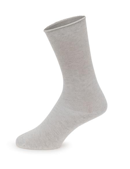 Kadın Gri Soket Çorap - 50308202002