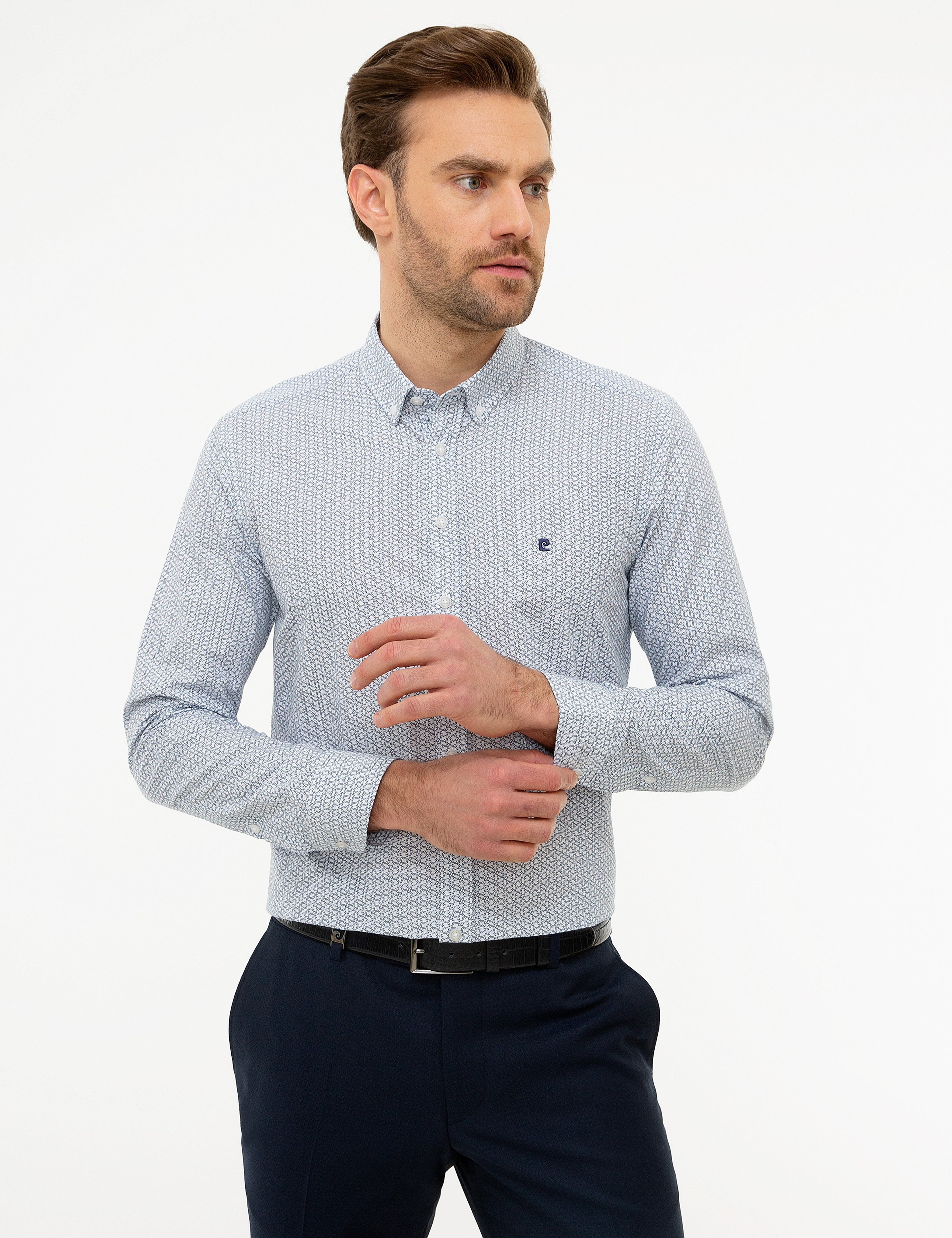 Lacivert Slim Fit Gömlek - Image 2