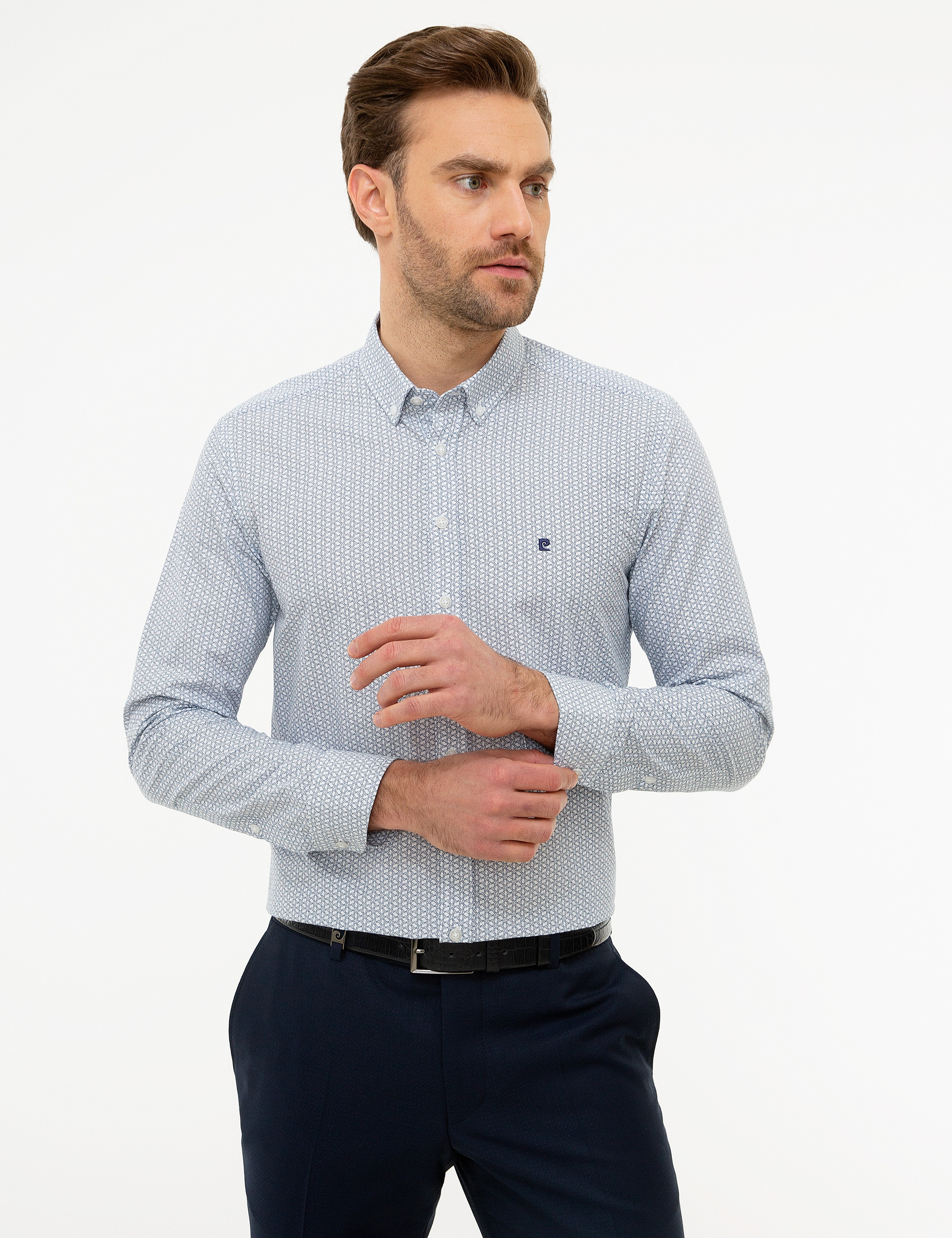 Lacivert Slim Fit Gömlek