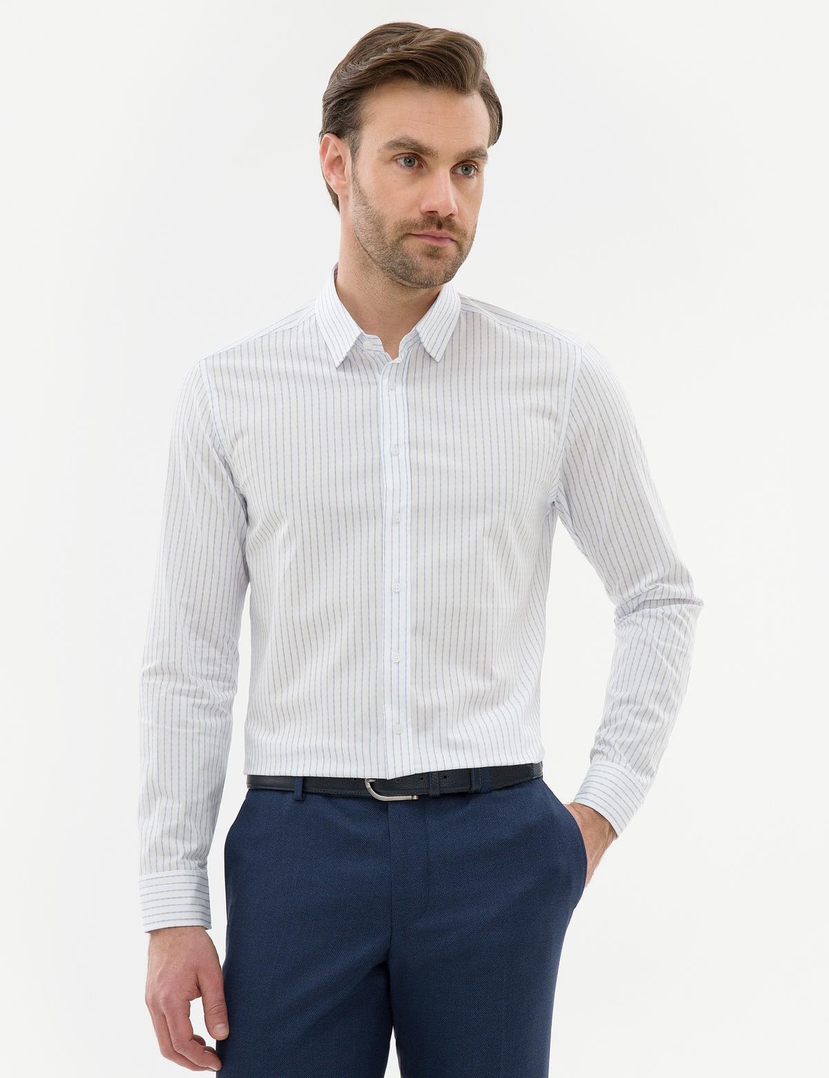 Açık Mavi Slim Fit Gömlek